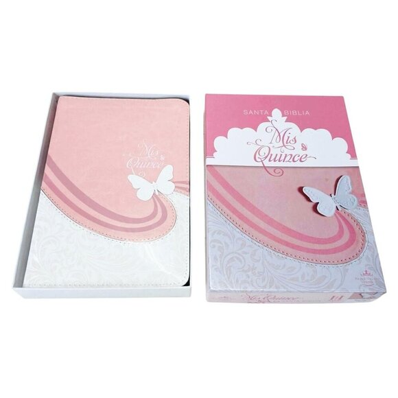 Reina Valera Santa Biblia Mis Quince My Fifteen Spanish Bible Gift RVR 1960 - Picture 2 of 4